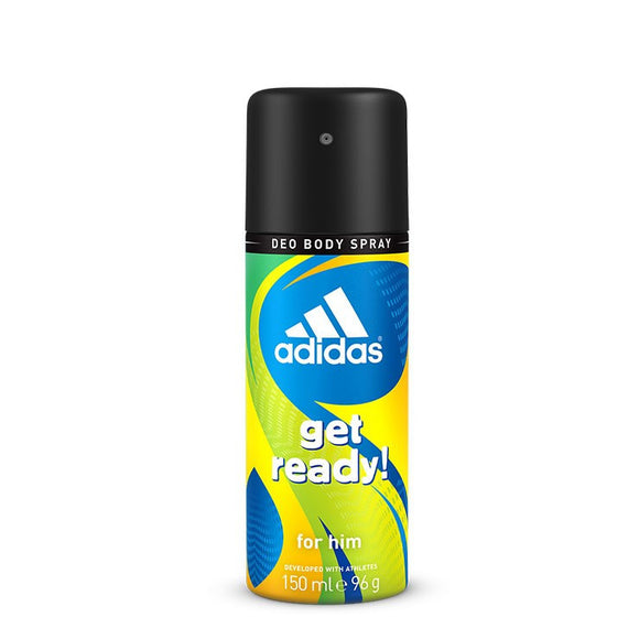 ADIDAS GET READY DEO BODY SPRAY FOR HIM (PACK OF 6)